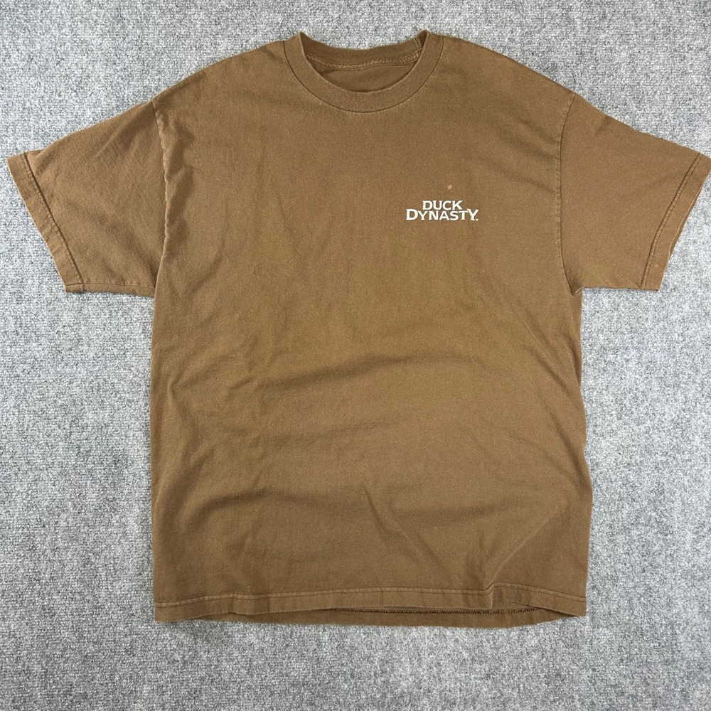 Duck Dynasty Happy Happy Happy Phil Robertson Brown Graphic T-Shirt Mens XL